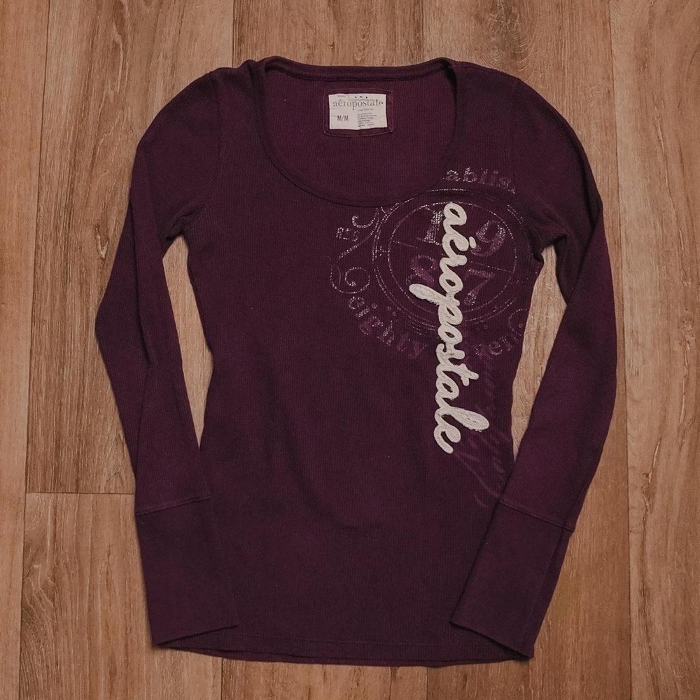 Aeropostale Deep Purple Long Sleeve Tee